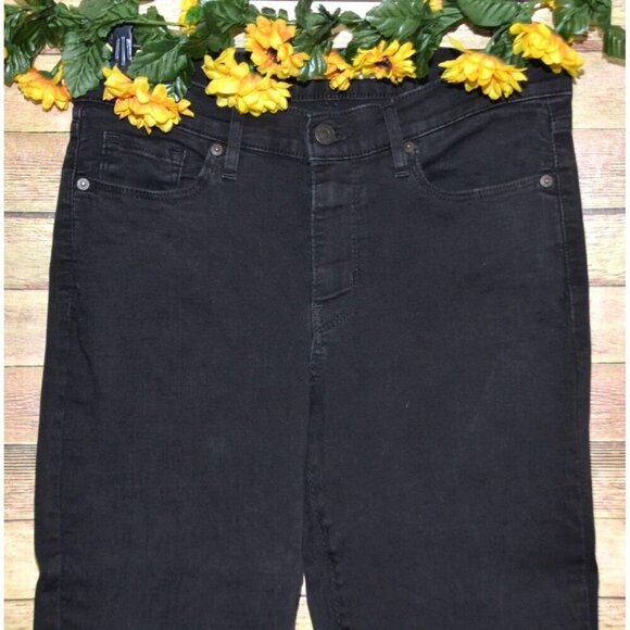 Levi's Ladies Black Classic Bootcut Jeans Size 8 Stretch Casual Western - Picture 2 of 10